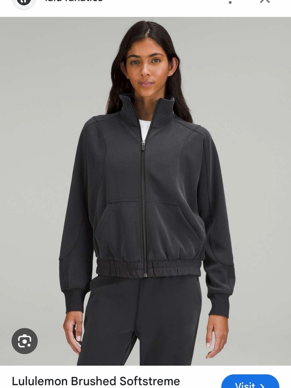 Lululemon Softstream Funnel Neck Zip